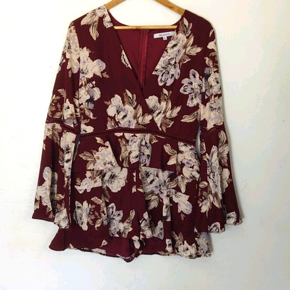 One One Six Floral Long sleeve romper sz Lg - Picture 15 of 15